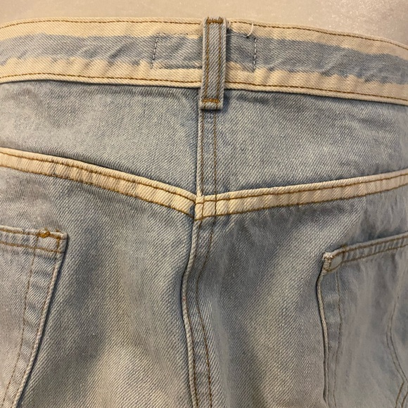 Denim strapless dress/or long skirt/ Designer MI X IT / Full Length Jeans Skirt - Picture 6 of 10